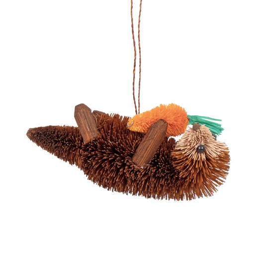 Bristle Otter Decoration, 10 cm