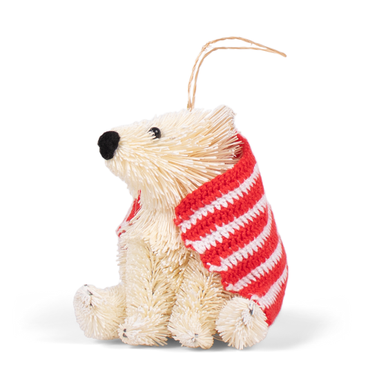 Bristle Polar Bear Decoration,