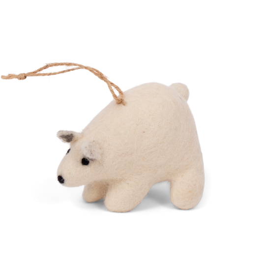 Polar Bear Felt Decoration,