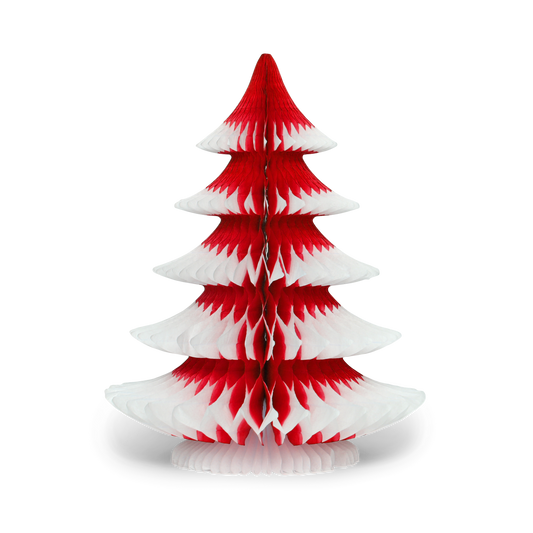 Snow Tip Christmas Tree 25cm Red