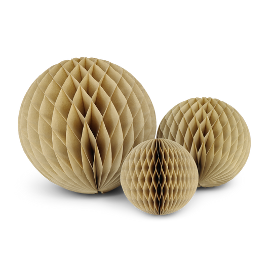 Honeycomb Ball Trio Kraft