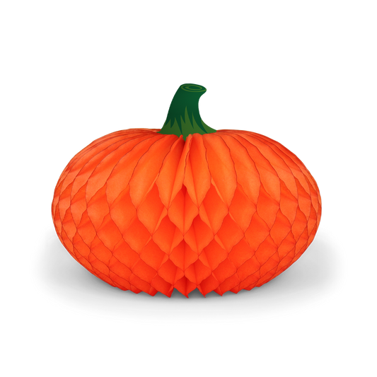 Honeycomb Pumpkin 35cm Orange