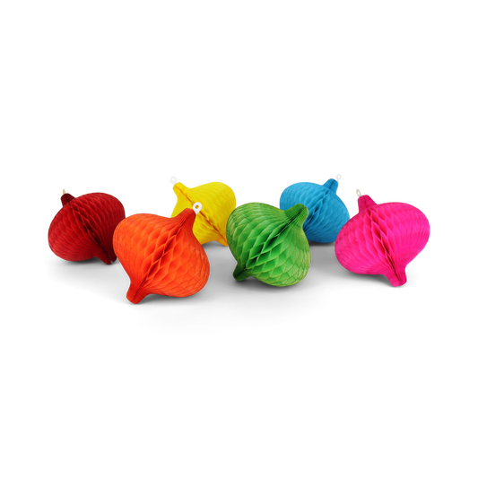 Honeycomb Onion 8cm Rainbow, Set of 6