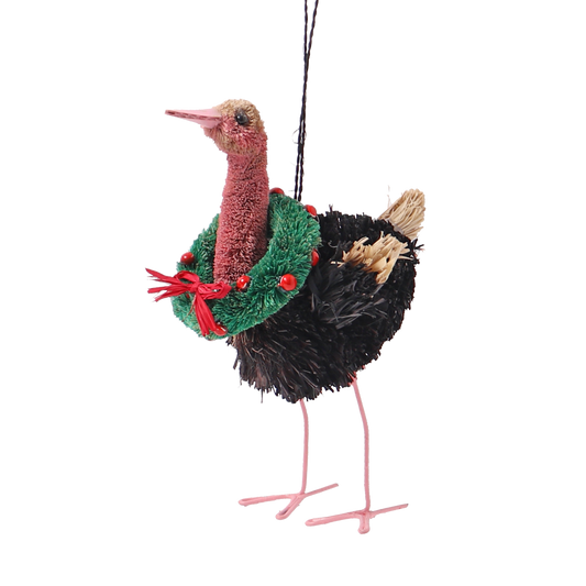 Bristle Ostrich Decoration, 12 cm