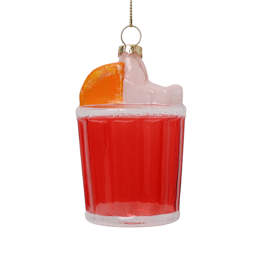 Negroni Glass Decoration, 9 cm