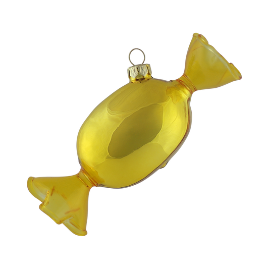 Candy Glass Decoration Gold, 10 cm