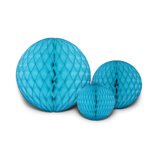 Honeycomb Ball Trio Bright Blue